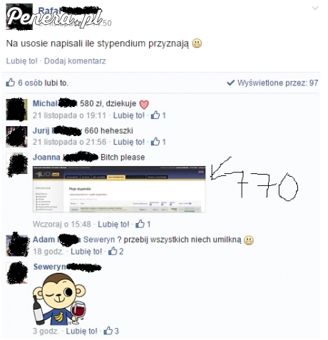 Nie ma to jak się chwalić socjalem na fejsie