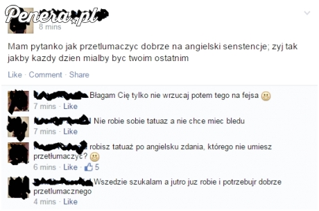 Nie ma to jak zrobić sobie tatuaż w języku którego się nie zna