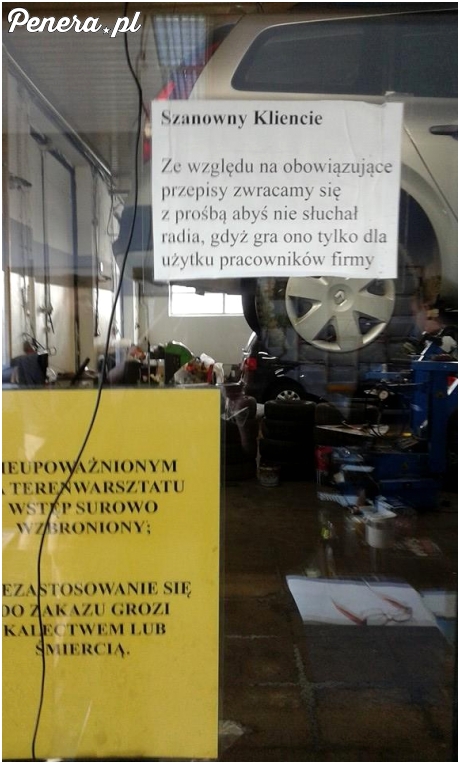 Normalny zakaz słuchania radia