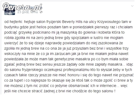 Obcieli jej brew w salonie fryzjerskim w Szczecinie