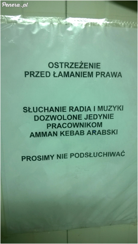 Ostrzeżenie przed łamaniem prawa