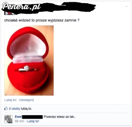 Oświadczyny przez fejsa