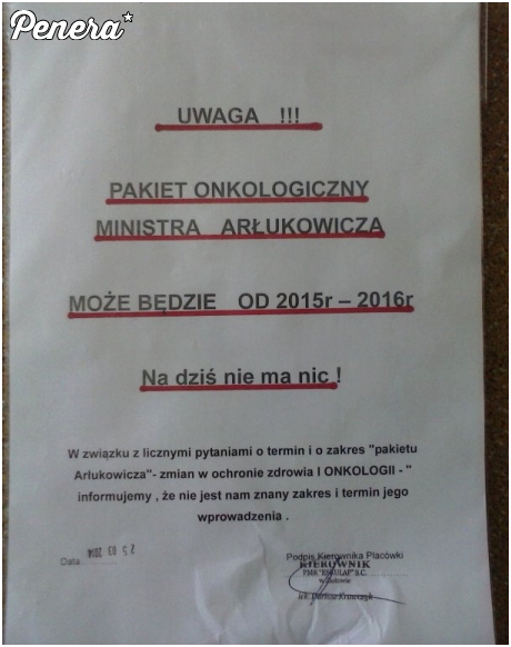 Pakiet onkologiczny Arłukowicza