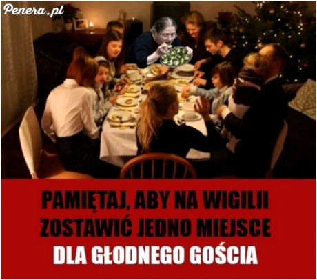 Pamiętaj o miejscu dla głodnego :)