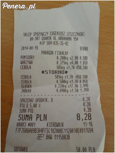 Pani przy kasie chciała mi sprzedać pół tony cebuli