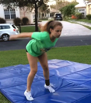 Pięknie wykonane salto