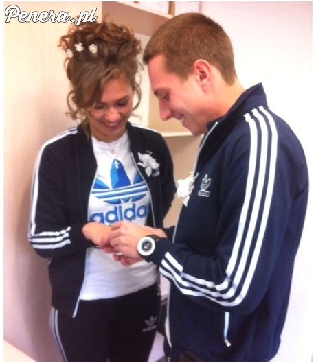 Pierścionek pewnie też w paski