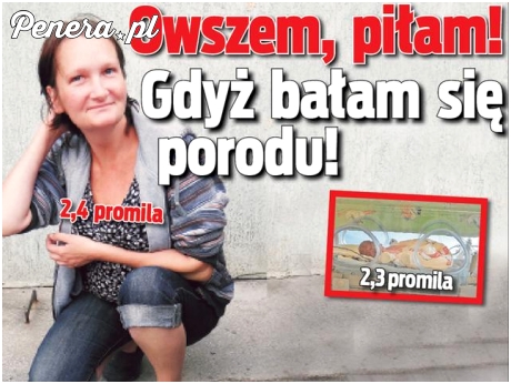 Piła w ciąży bo się bała porodu
