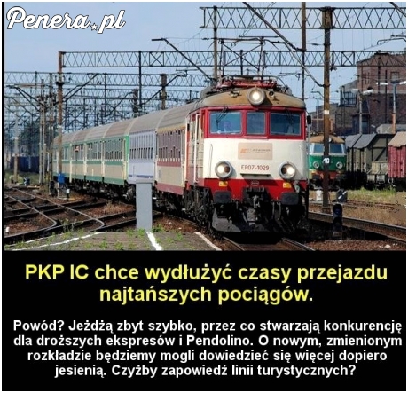 PKP chce wydłużyć czas przejazdu zwykłych pociągów