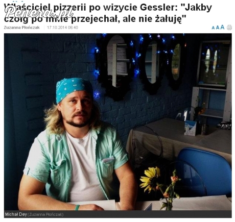 Po wizycie Gesslerowej czuł się jak by czołg po nim przejechał