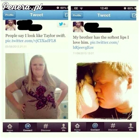 Podobna do Taylor Swidt i lubi całować się z bratem