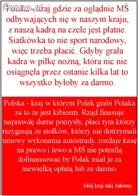 Polska - kraj w którym trzeba płacić za oglądanie MŚ