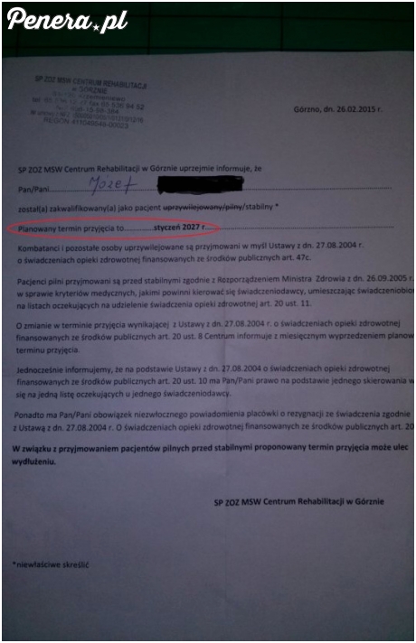 Polska rzeczywistość w szpitalach