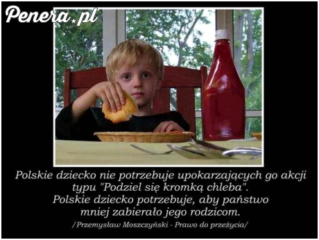 Polskie dzieci nie potrzebują akcji typu Podziel się posiłkiem