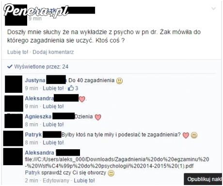 Pomocna Ola wysłała 