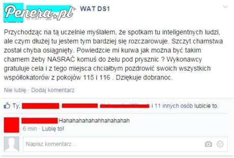 Poszedł na uczelnie bo myślał że spotka inteligentnych ludzi