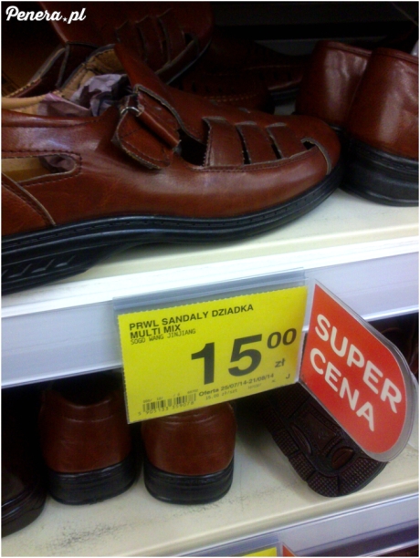 Prawilne sandały dla dziadka :D