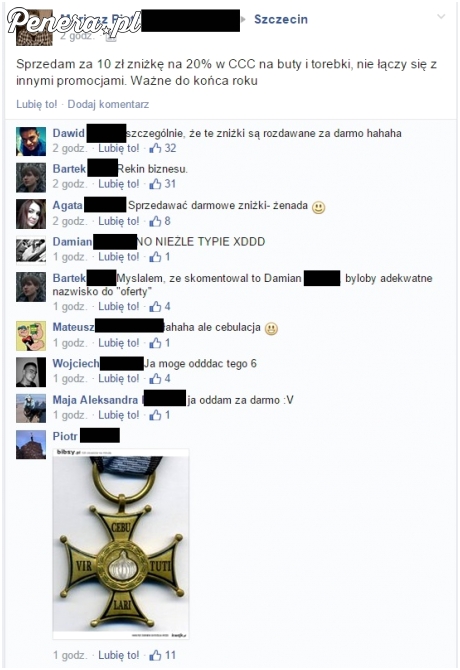 Próbować sprzedać darmową zniżkę do CCC