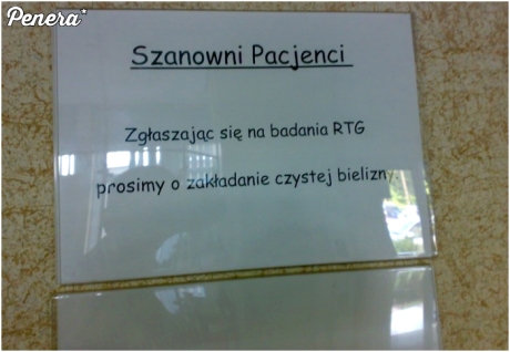 Prośba o czyste gacie