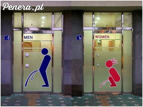 Proste oznaczenie kibelków :D