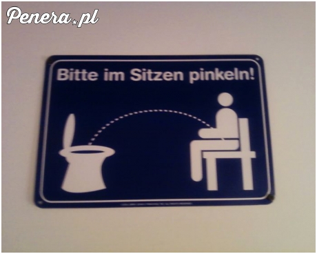 Proszę sikać na siedząco