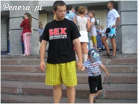 Przykładny tatuś instruktor :D