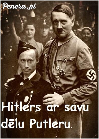 Putin z wujkiem Adolfem