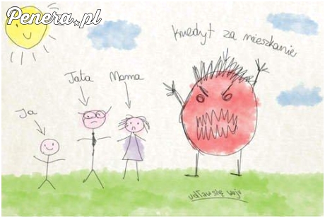 Radosny rysunek dziecka