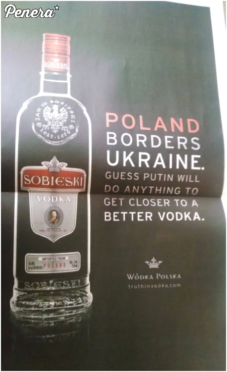 Reklama wódki Sobieski - na czasie