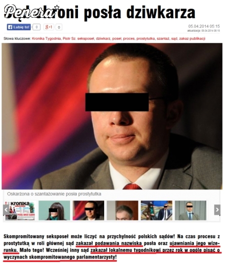 Sąd chroni posła dziwka*za