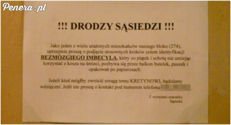 Sąsiedzkie poszukiwania bezmózgiego imbecyla