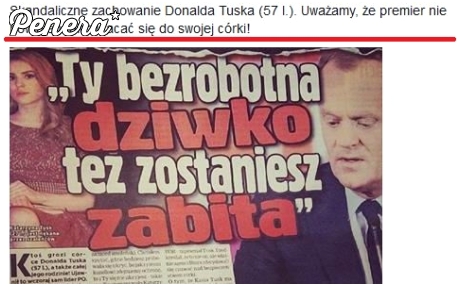 Skandaliczne zachowanie Donalda Tuska