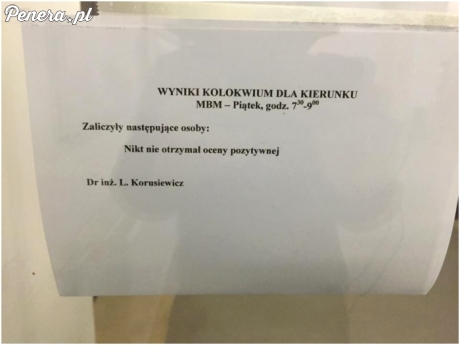 Śmieszek z wykładowcy