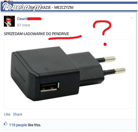Sprzedam ładowarkę do pendrive