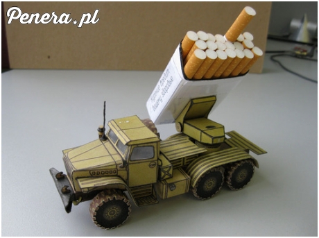 Stojak na papierosy w rosyjskim stylu