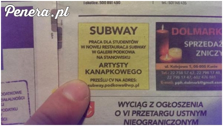 Subway zaprasza kanapkowych artystów :D