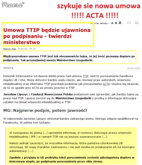 Szykuje się powtórka z ACTA