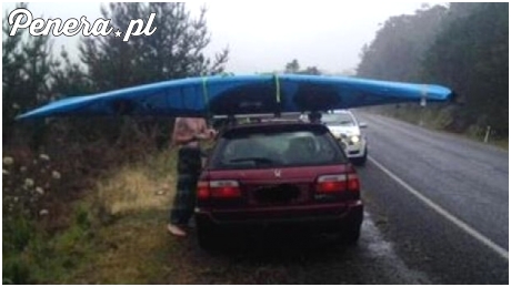 Tak lepiej nie przewozić kajaka