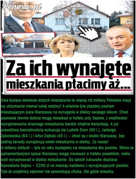 Tak posłowie doją Polskę