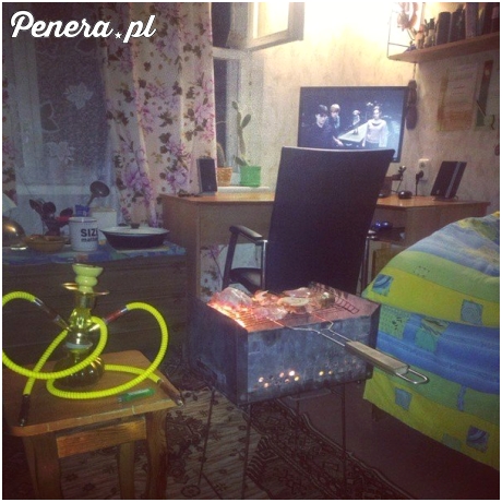 Tak się grilluje w zimie :D