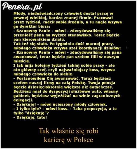 Tak się robi karierę w Polsce