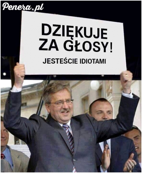 Tak Wam Bronek podziękuje po wyborach