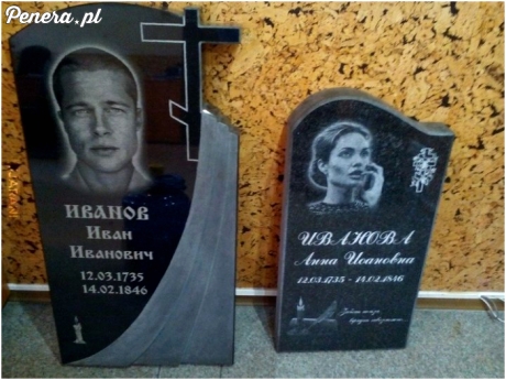 Tak wygląda rosyjska reklama nagrobków