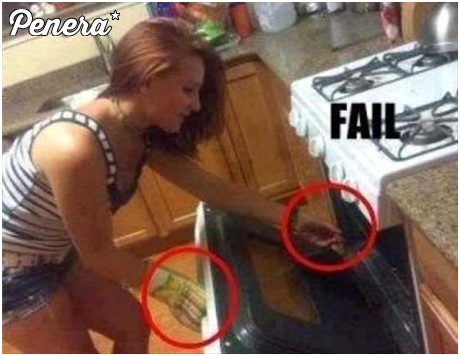 Tak wyglądało jej pierwsze gotowanie