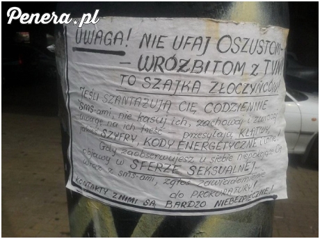 Takie tam ostrzeżenie przed wróżbitami z TVNu