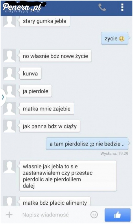 To co że guma strzeliła