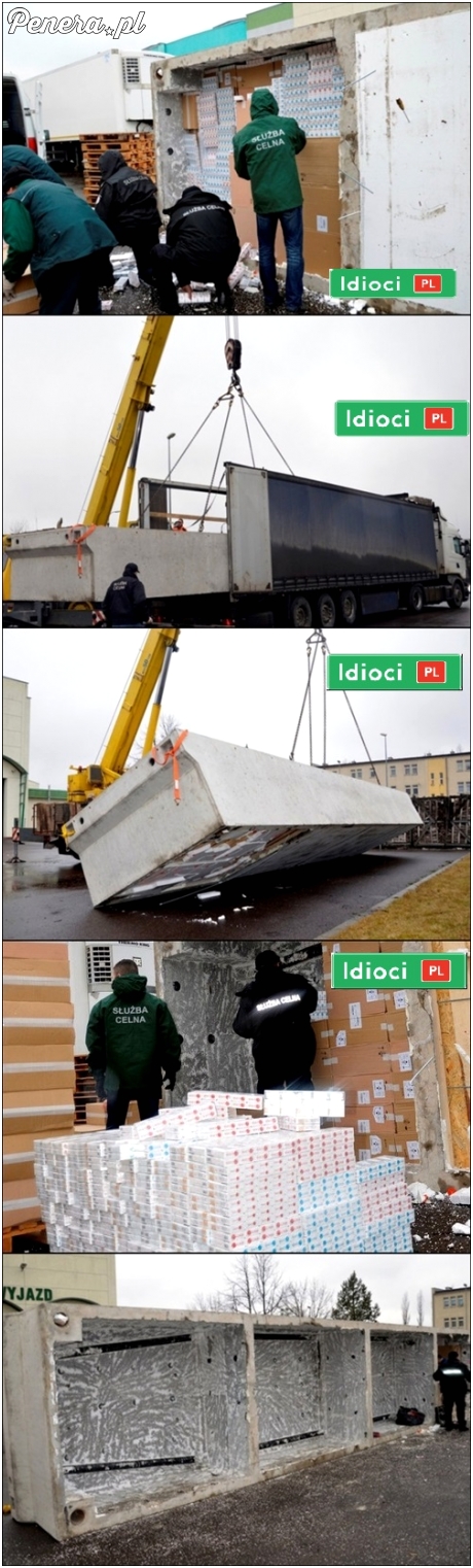 To jest dopiero przemyt fajek na wielką skalę