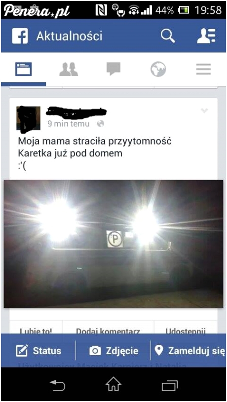 Troskliwy synek i nieprzytomna mamusia