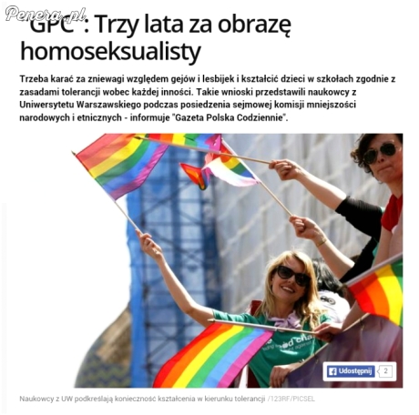 Trzy lata za obrazę homoseksualisty