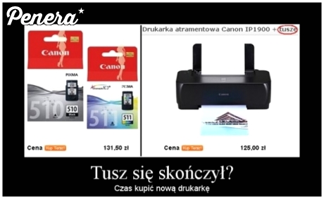 Tusz się skończył?